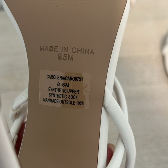 Steve Madden White Strappy Heels - Picture 8 of 8